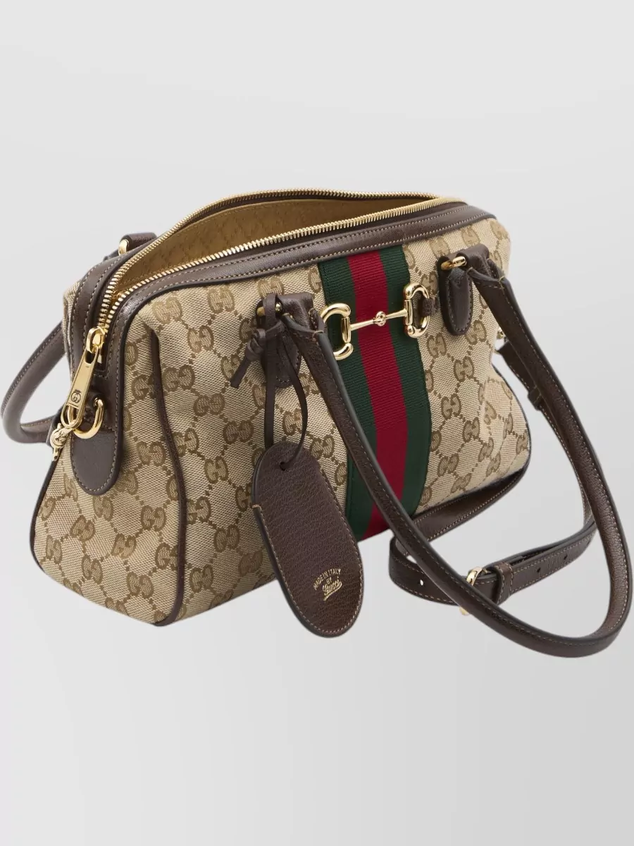 Gucci Medium Bowling Shoulder Bag Monogram Canvas