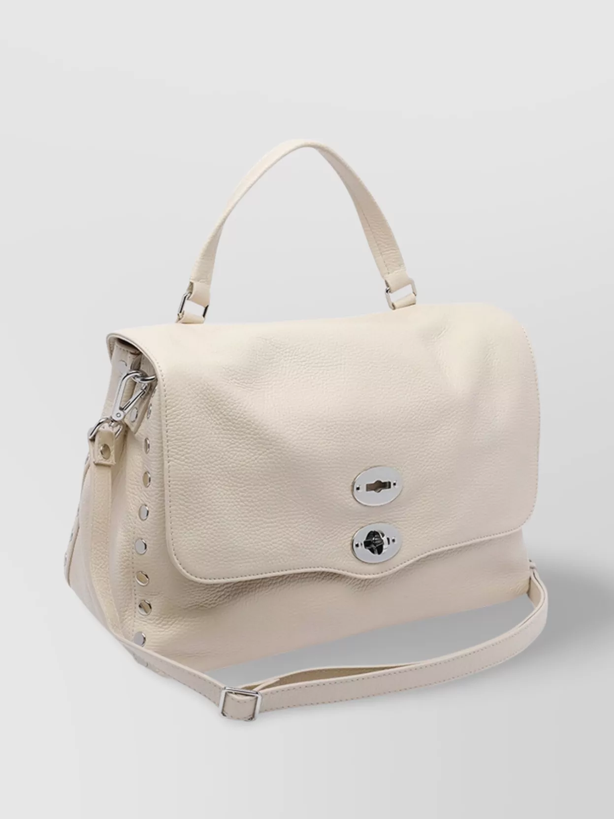 Zanellato Medium Textured Cross-Body Bag With Top Handle