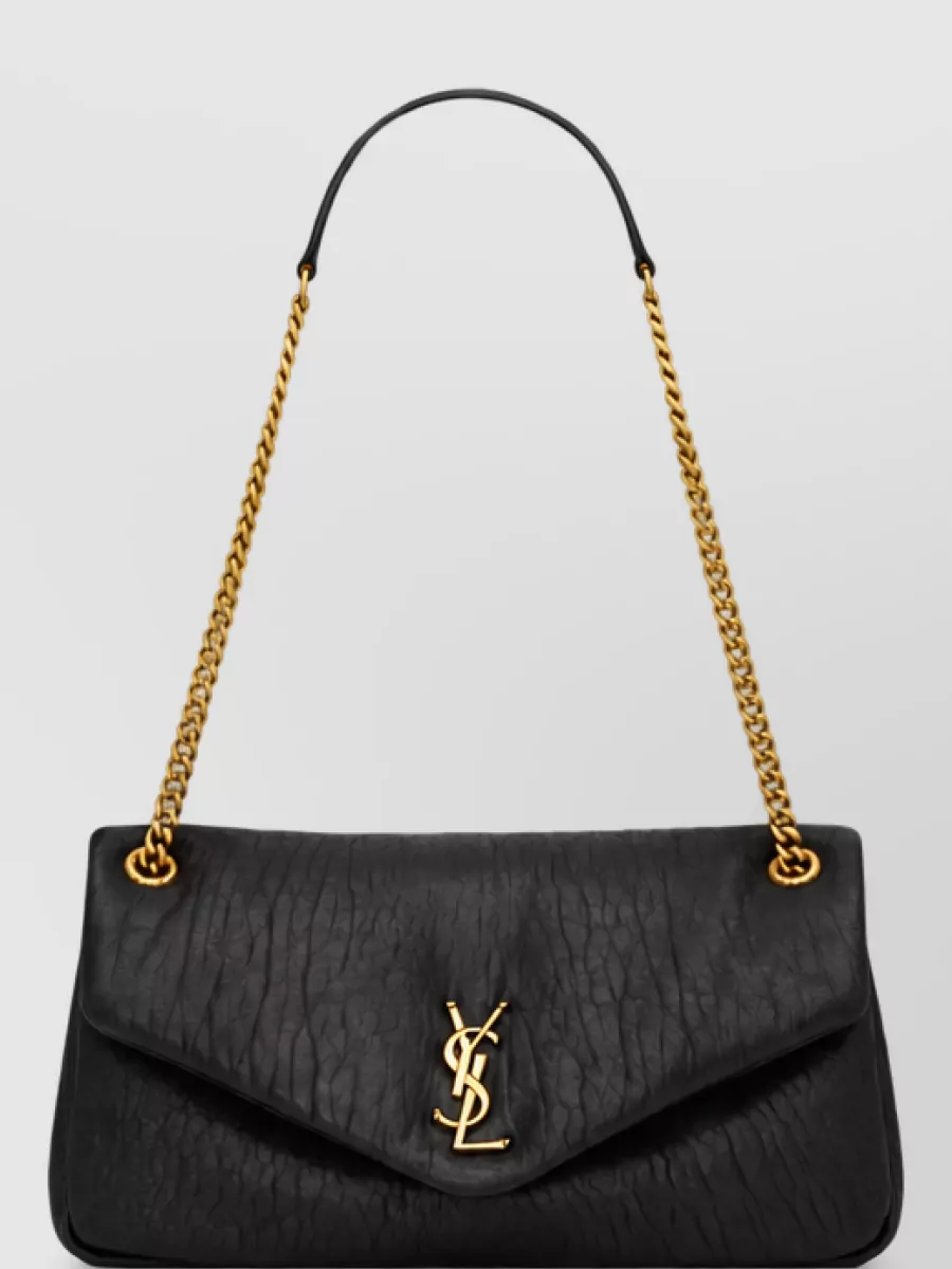 Saint Laurent calypso lamb leather clutch bag