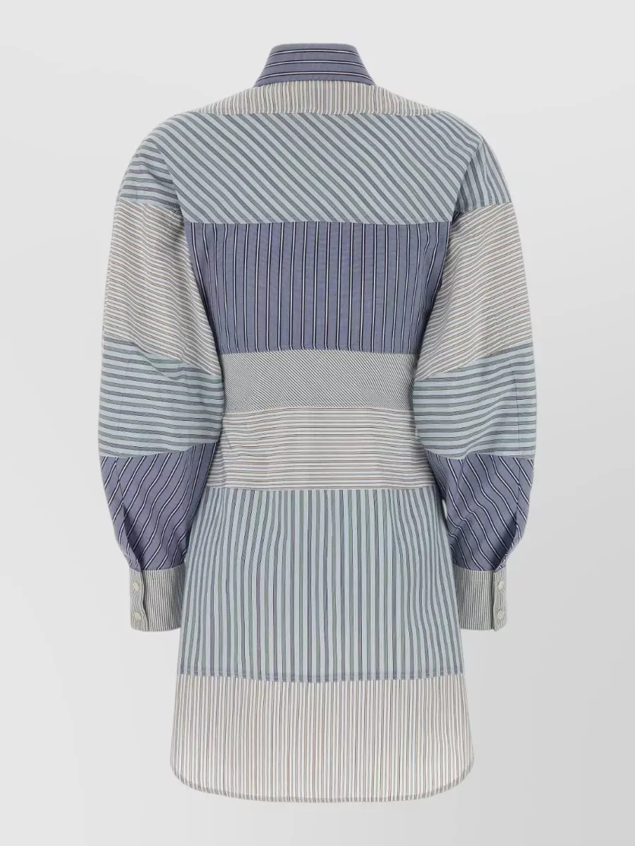 Moschino Embroidered Cotton Shirt Dress