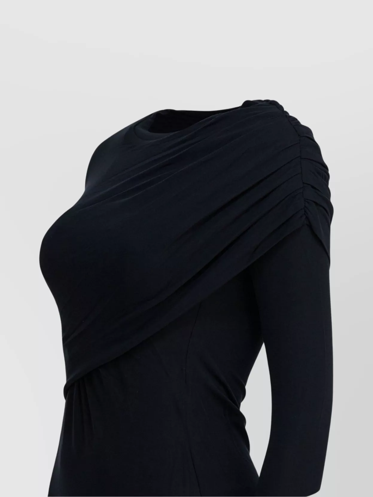 Isabel Marant Etoile Asymmetric Long Sleeve Draped Top
