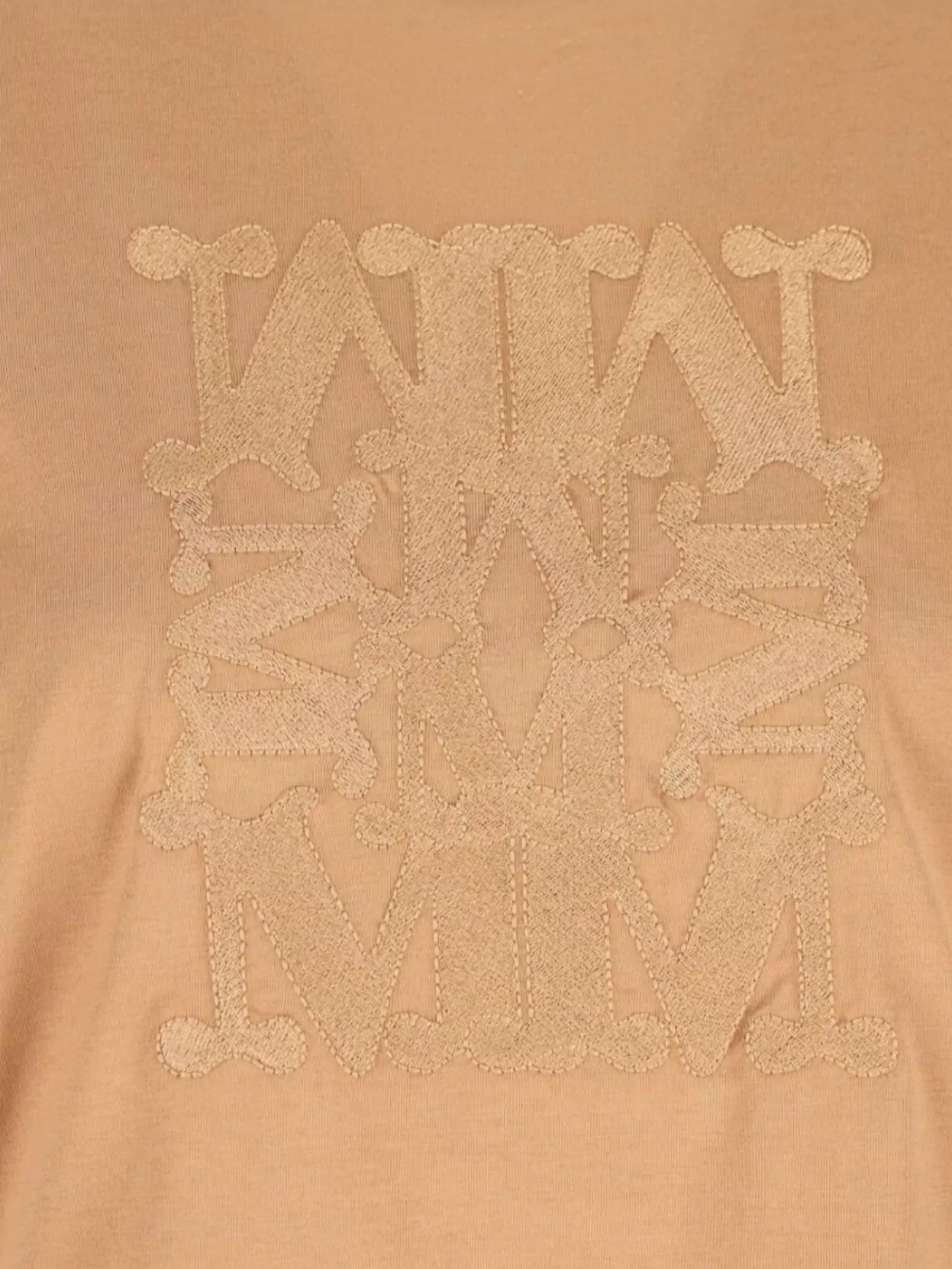 Max Mara Short Sleeve Crew Neck Bodysuit In Orange