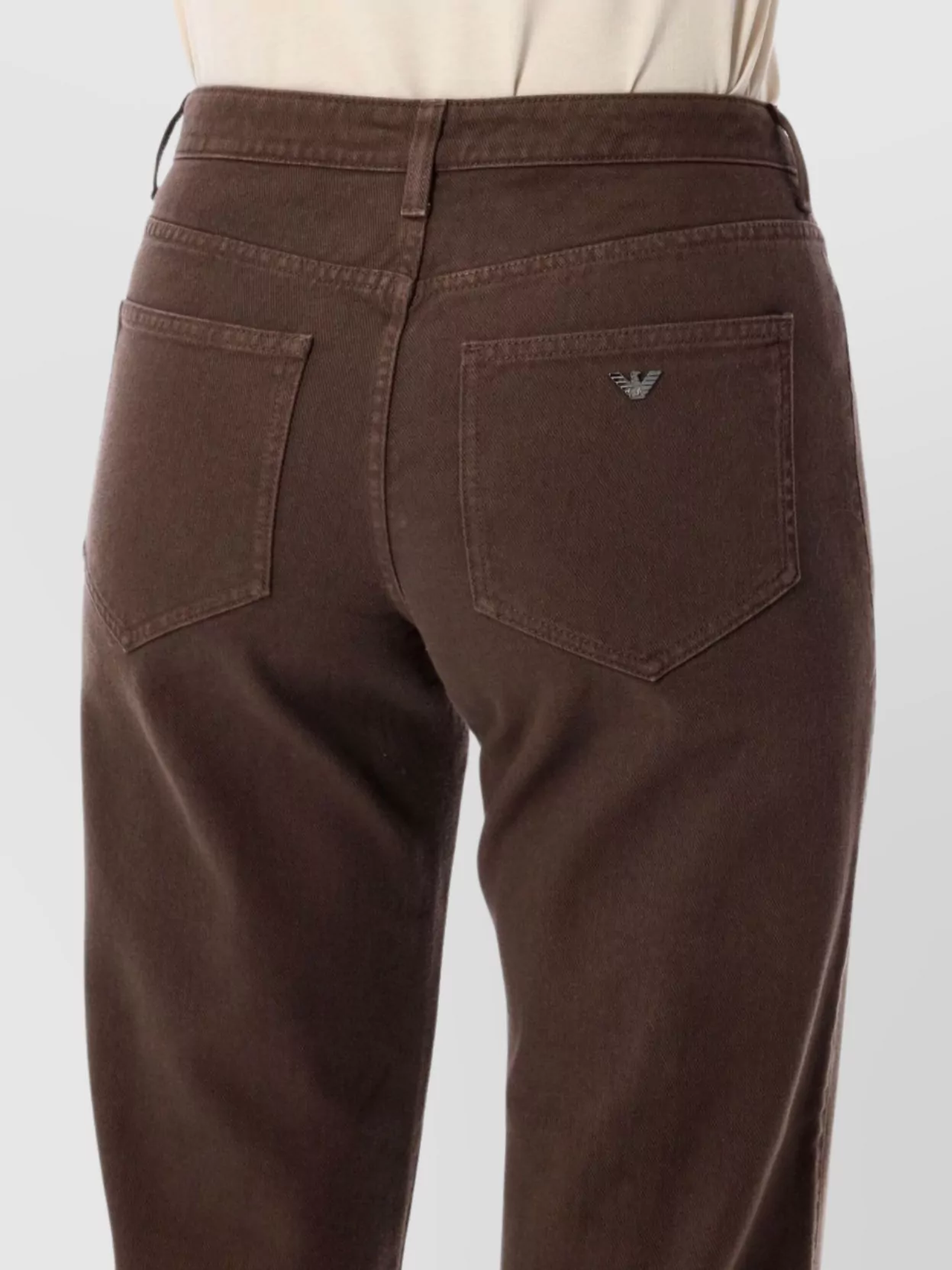 Emporio Armani Five Pocket Trousers Featuring Belt Loops