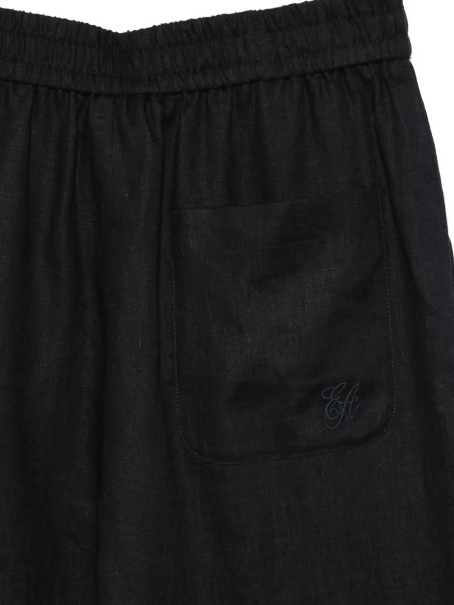 Emporio Armani Linen Straight-Leg Pyjama Trousers