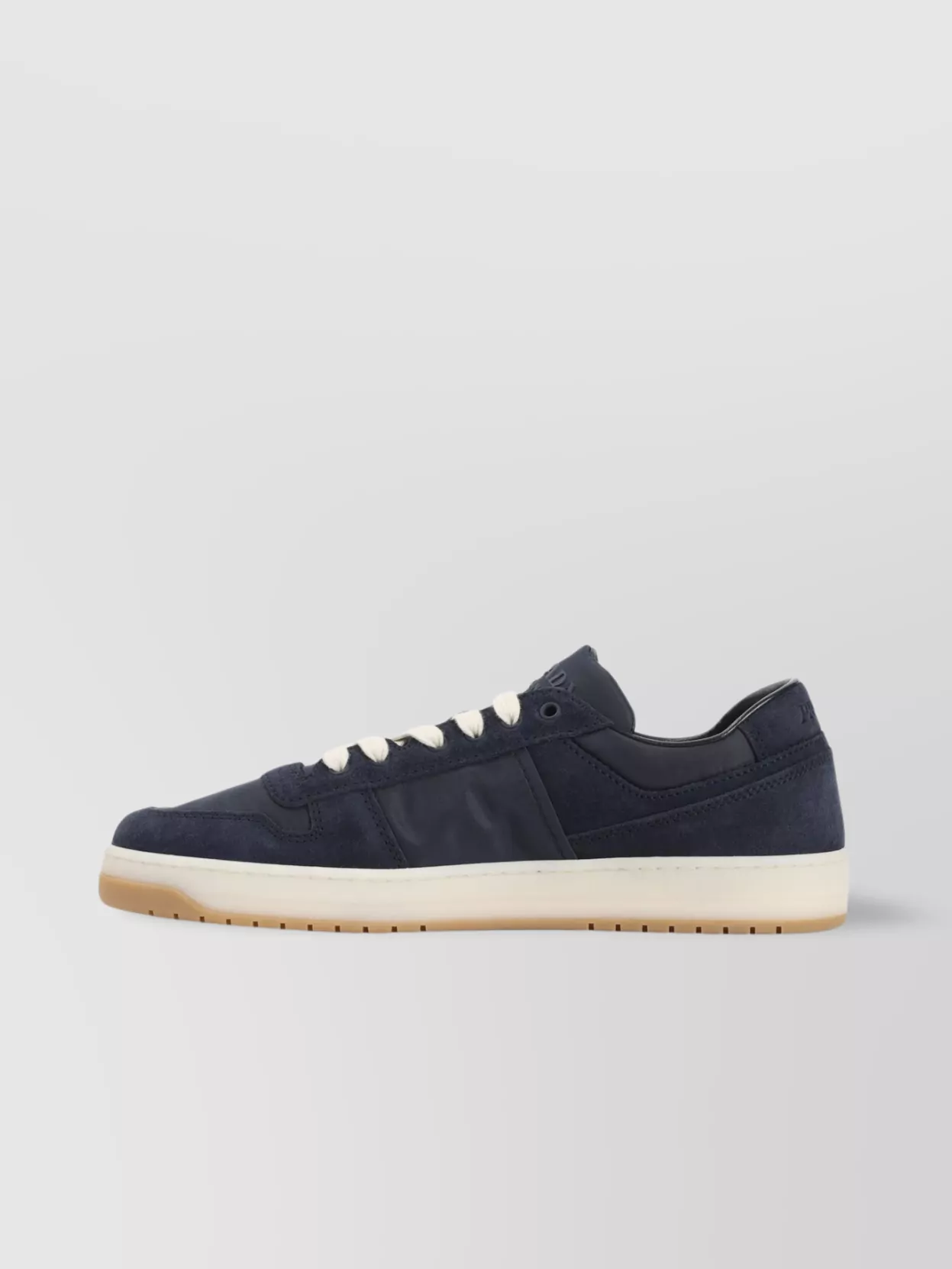 Prada Suede Calf Leather Low-Top Sneakers