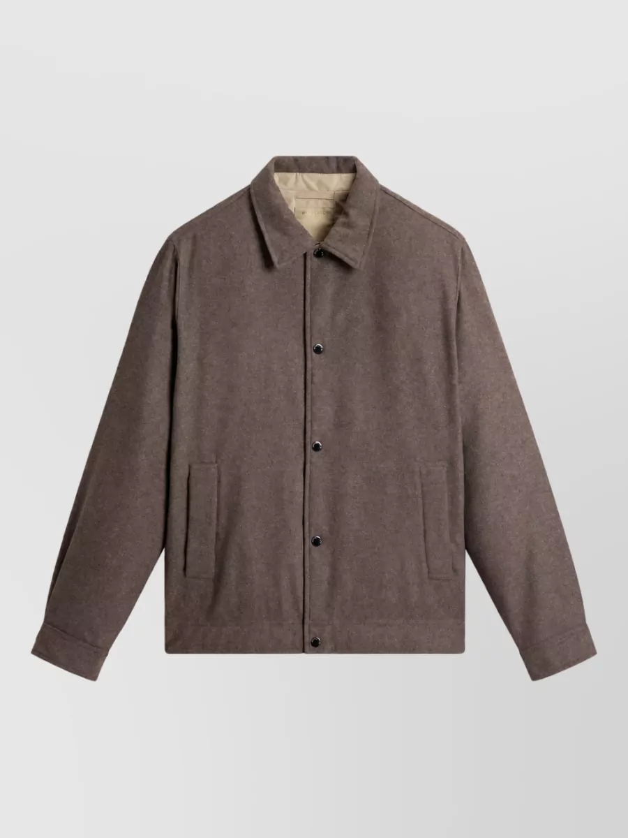 Woolrich wool single-breasted coat