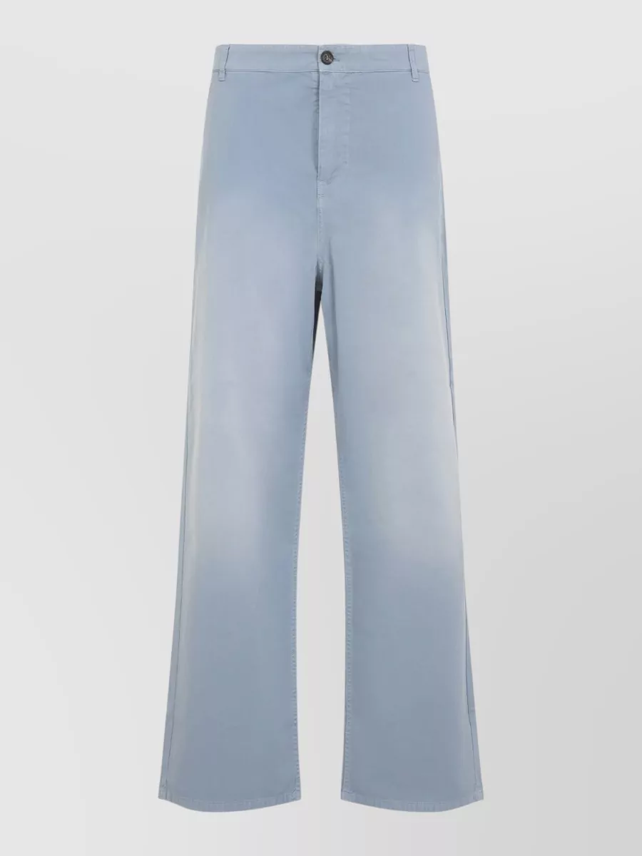 Miu Miu garment-dyed mid-rise wide-leg trousers