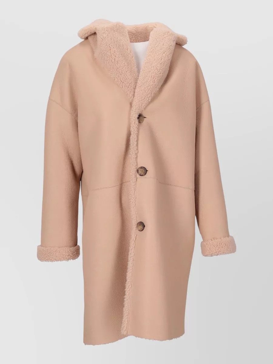 La Rose Faux shearling short coat