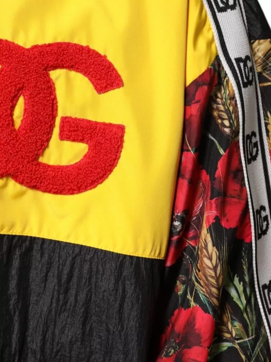 Dolce&Gabbana Floral Print Logo Track Jacket
