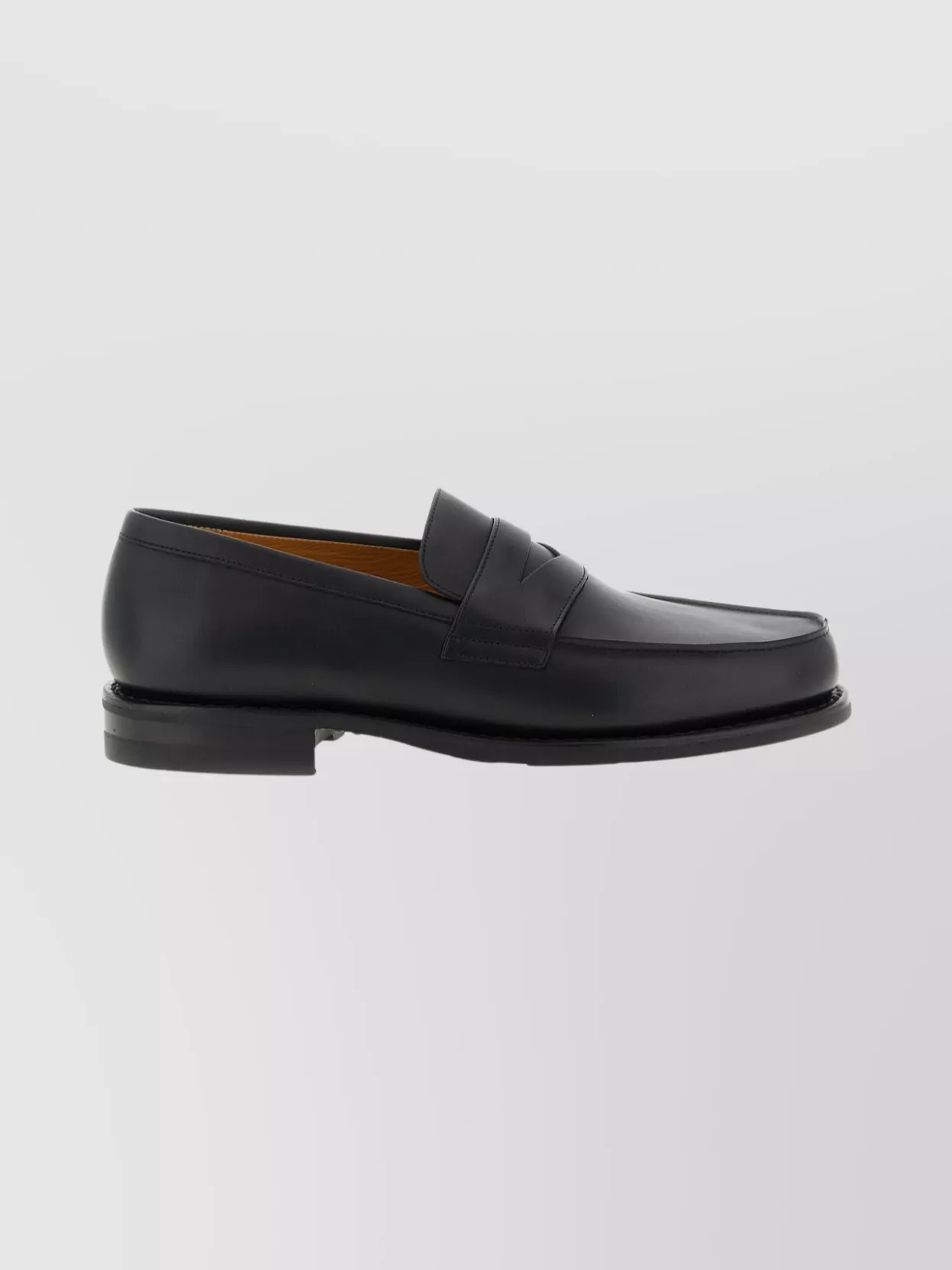 Paraboot Round Toe Loafers Featuring Penny Strap