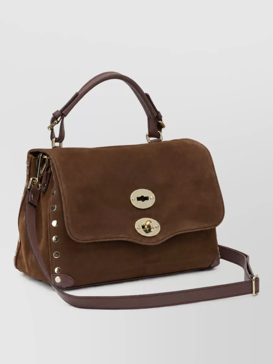 Zanellato leather postina zashmere small shoulder bag
