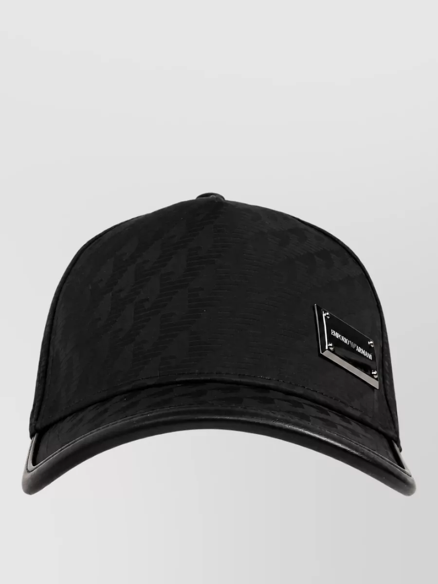 Emporio Armani logo jacquard baseball cap