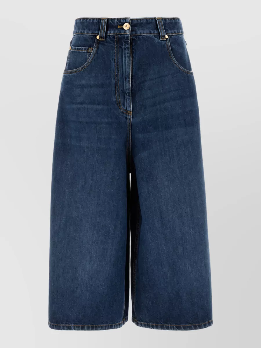 Brunello Cucinelli denim wide-leg jeans