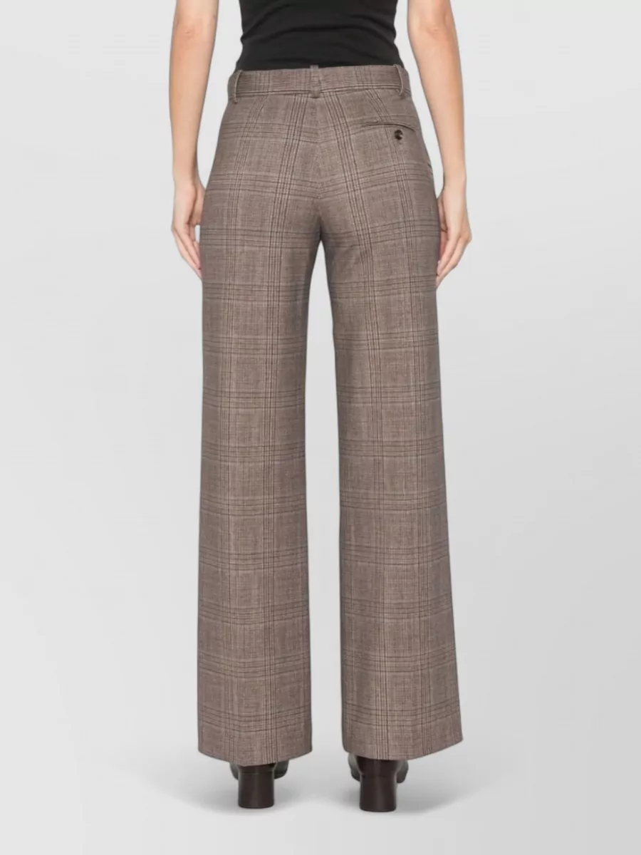 Circolo 1901 Checked Wide-Leg Trousers