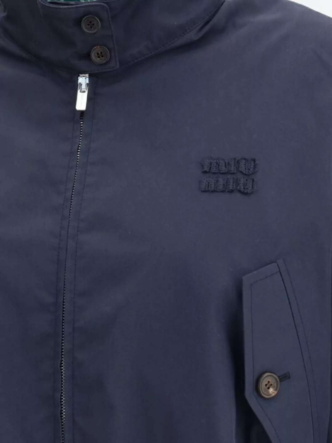 Miu Miu Buttoned Pockets Bomber Jacket