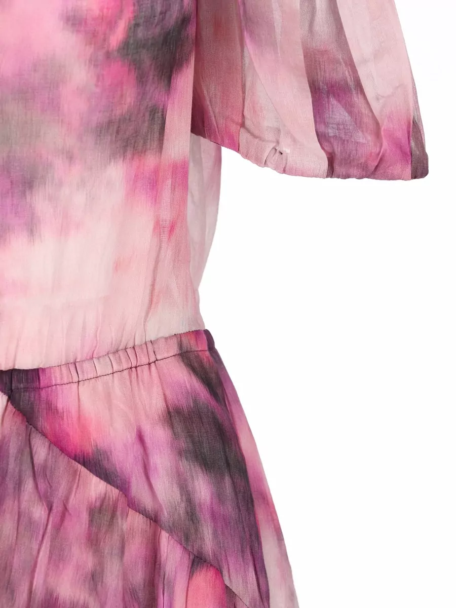 Isabel Marant Cotton Asymmetric One-Shoulder Mini Dress