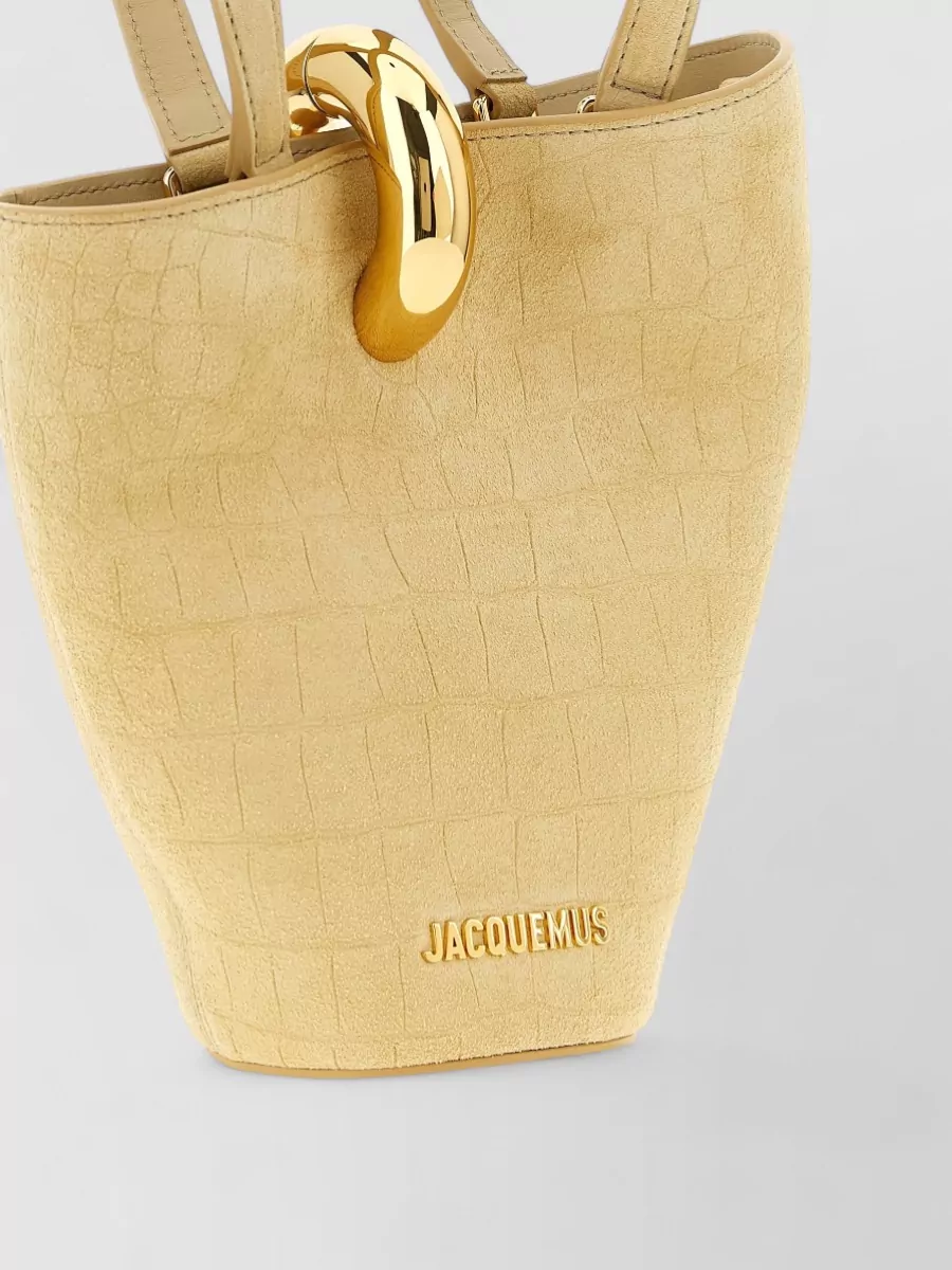 Jacquemus Le Bambola Mini Leather Bucket Bag