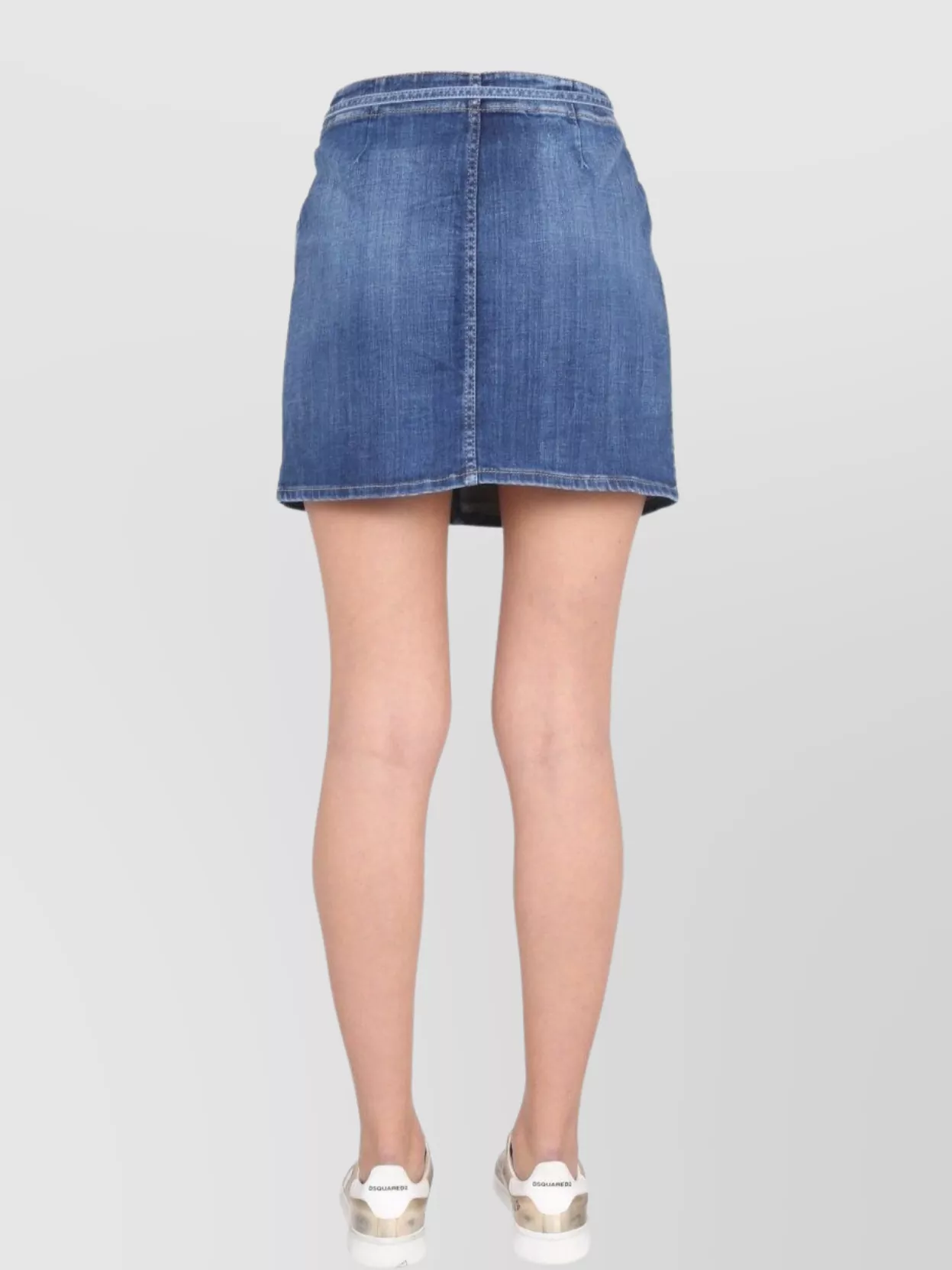 Dsquared2 Mini Skirt With Front Pocket And Side Tie