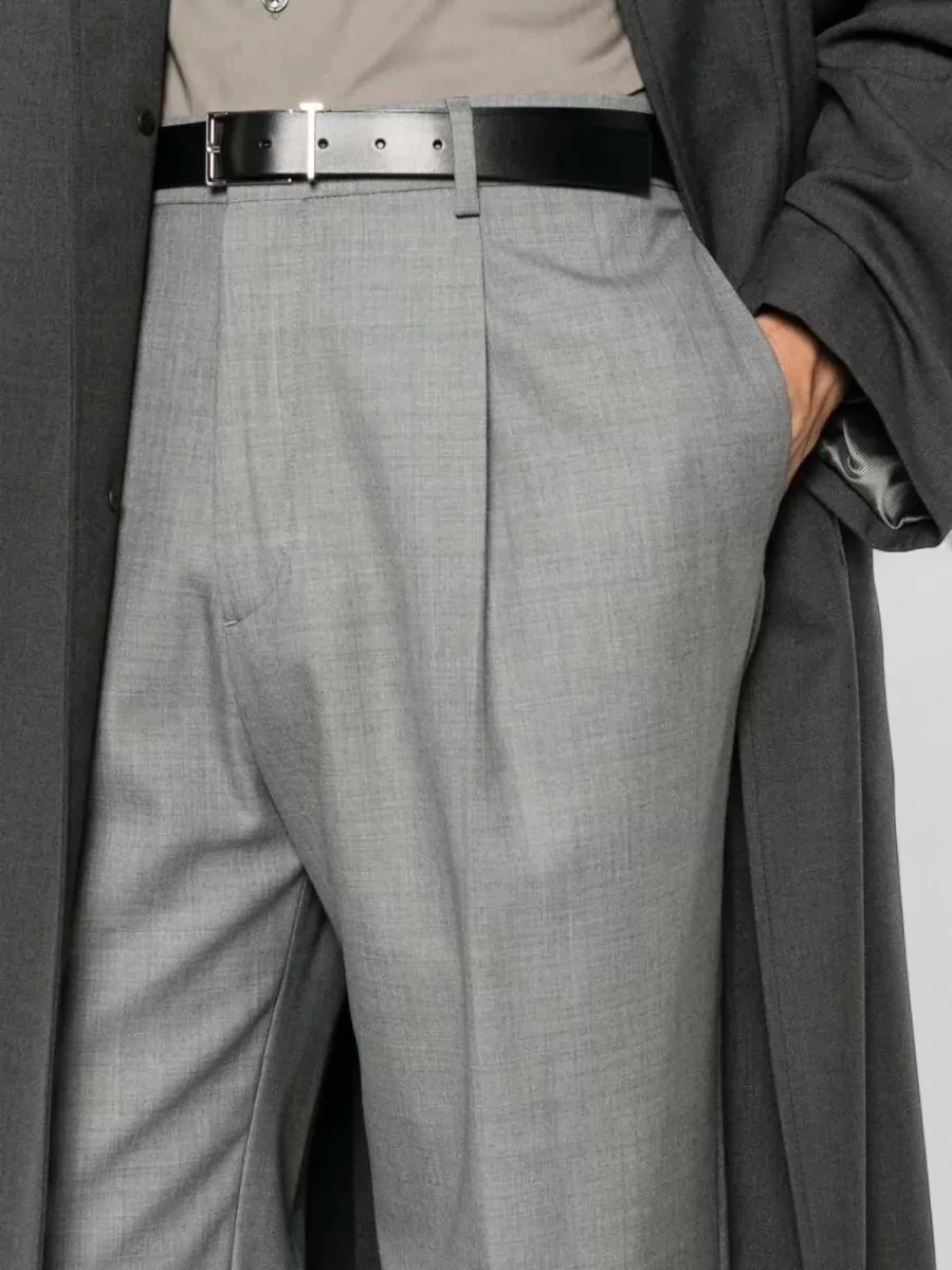 Lardini Pleated Wide-Leg Trousers