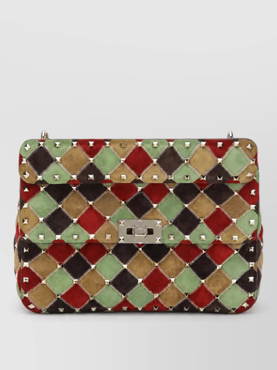 Valentino Garavani rockstud spike clutch bag