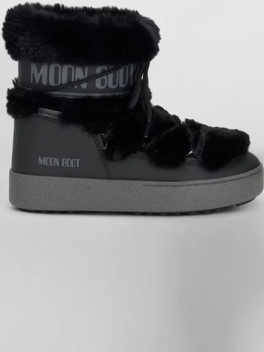 Moon Boot eco fur boots