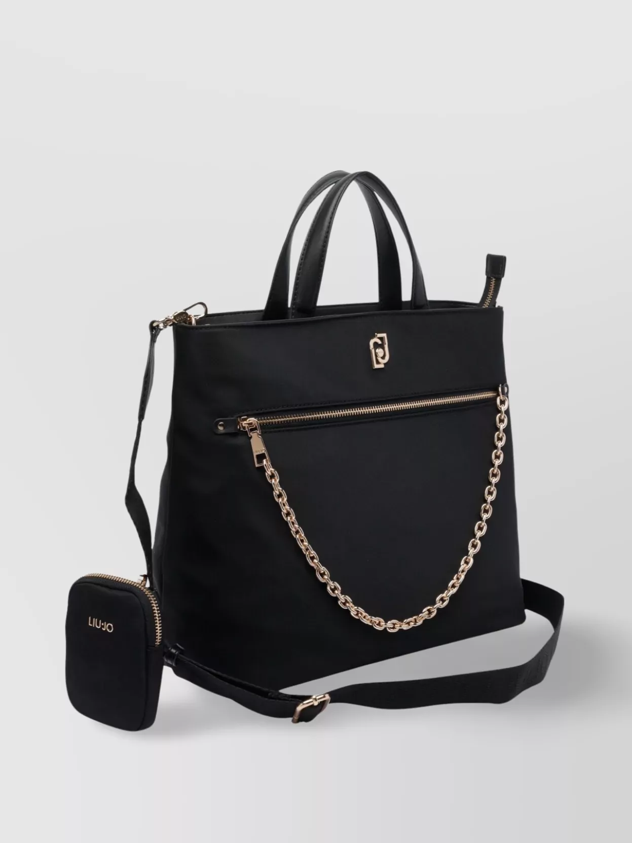 Liu •jo Chain Strap Cross-body Bag With Top Handles