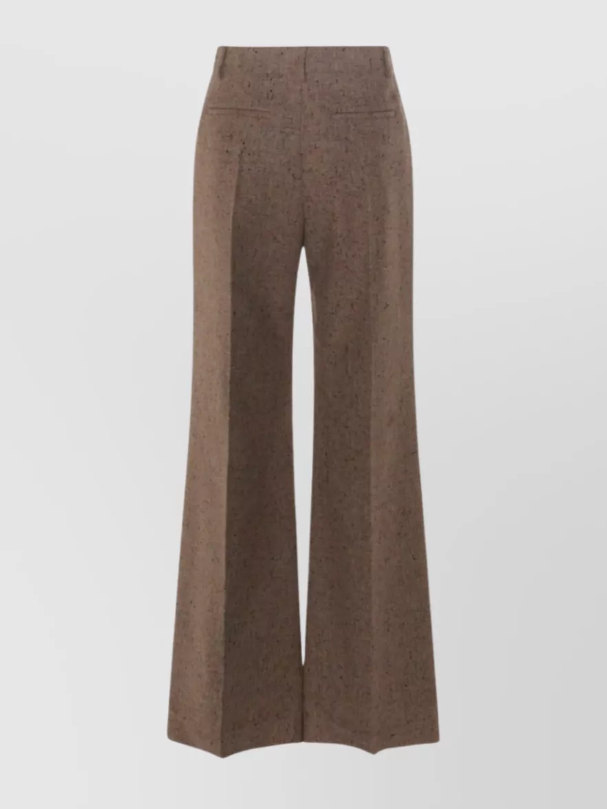 Valentino Wide-leg High Waist Trousers Pleats