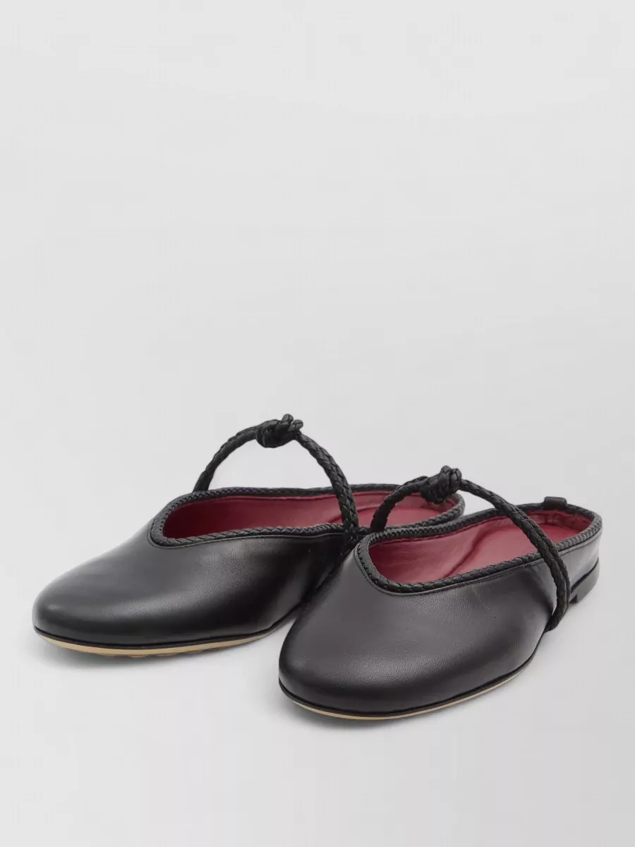 Bottega Veneta Nappa Leather Open Back Ballet Flats