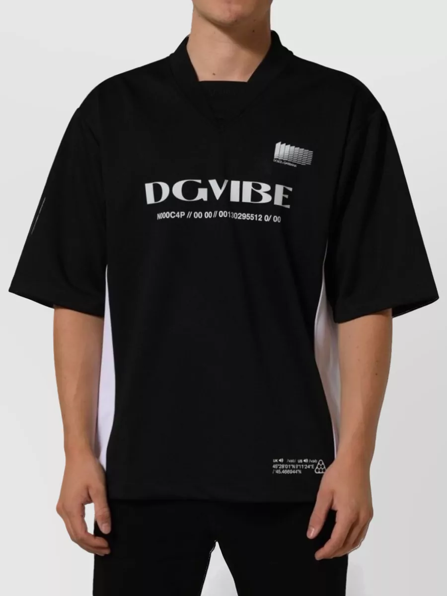 Dolce&Gabbana polyester oversized polo shirt