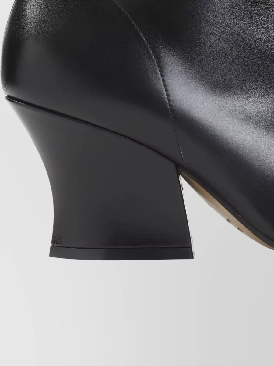 Jil Sander Leather Lune Ankle Boots