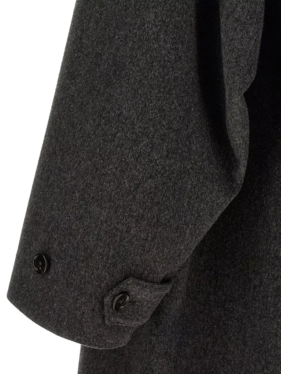 Jil Sander Wool Cape Detail Coat