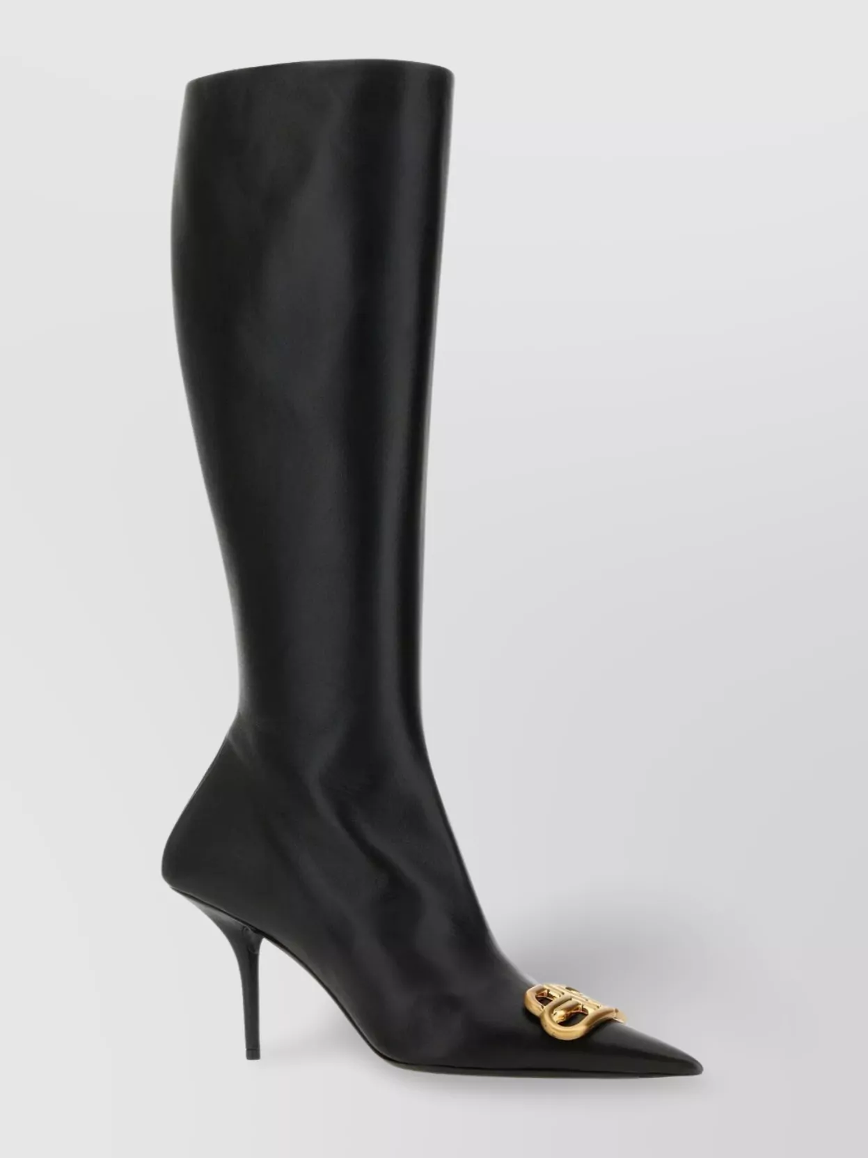 Shop Balenciaga Squared Knife Bb Boots In Nappa Leather