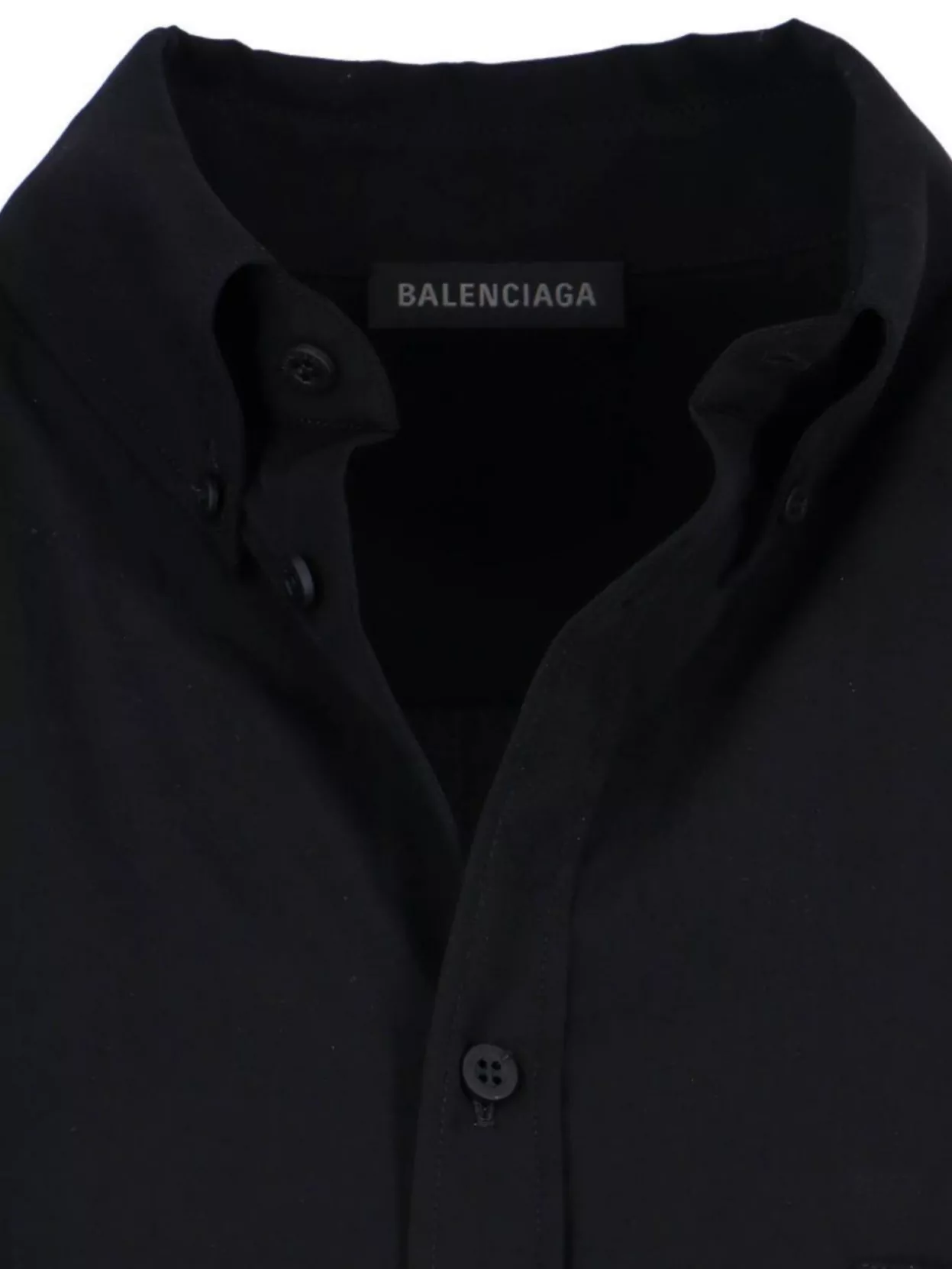Shop Balenciaga Pocket Lace Hem Long Sleeves Top