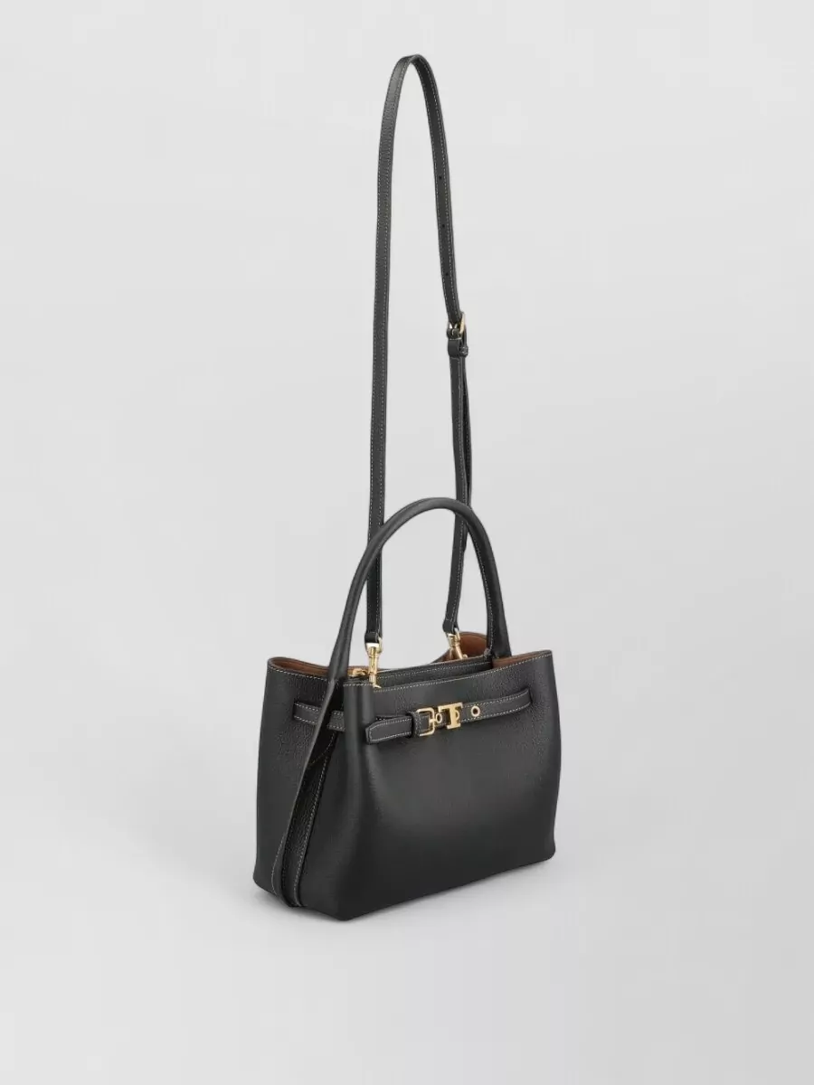 Tod's Leather Mini Tote Bag Top Handle Strap