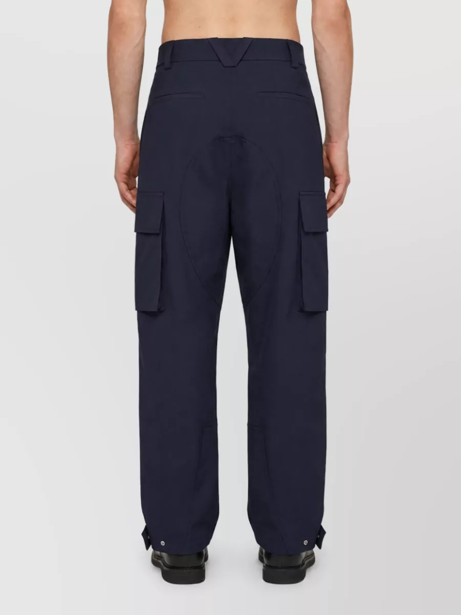 Bottega Veneta Mid-Rise Wide-Leg Cargo Pants
