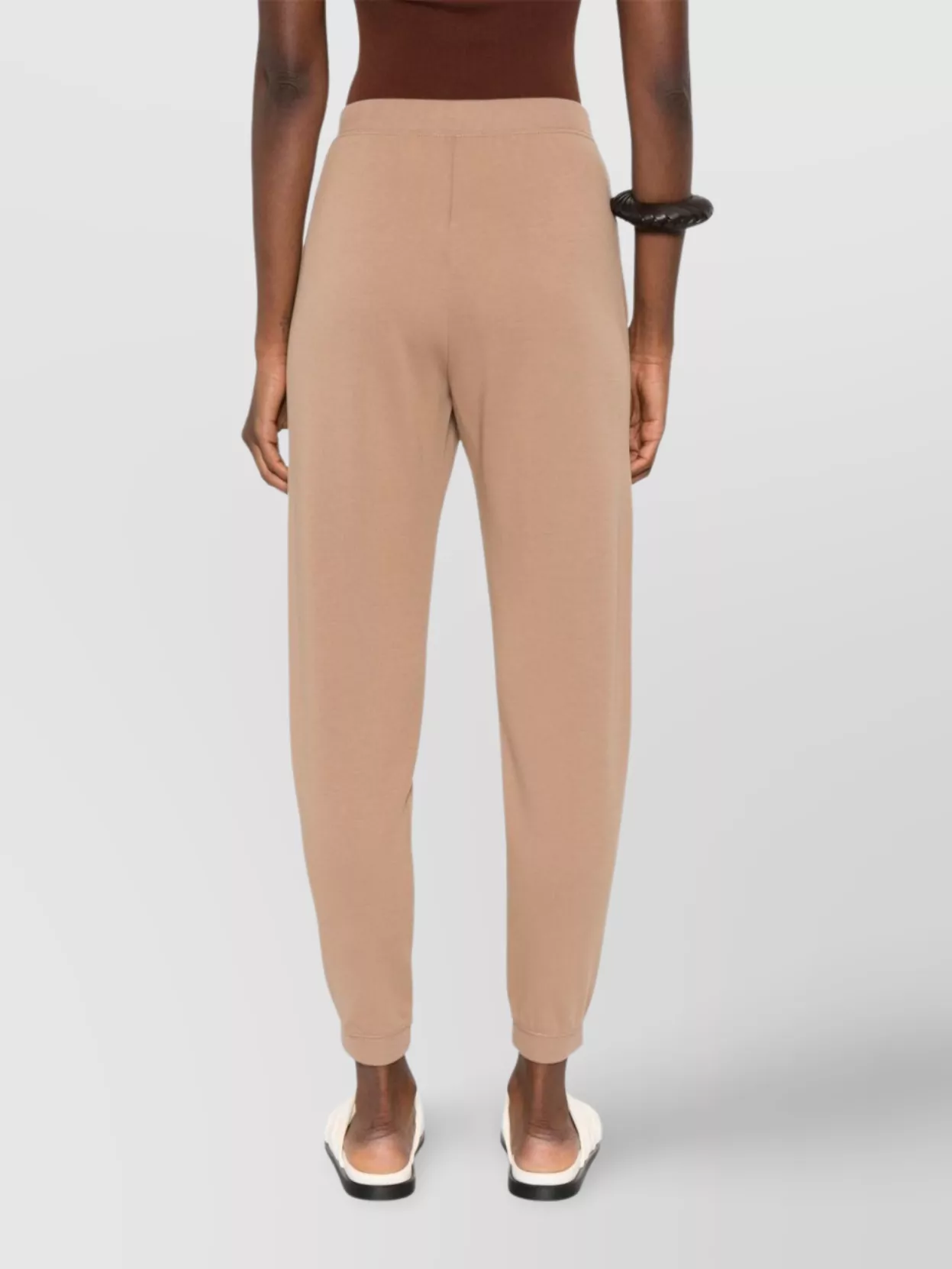 S Max Mara Ribbed Trousers Elastic Waistband