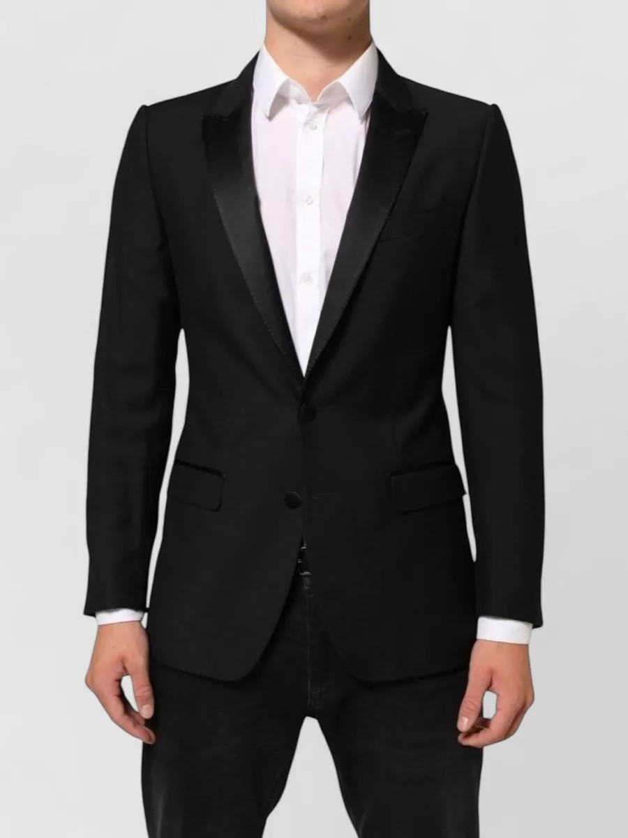 Dolce&Gabbana wool silk single-breasted suit blazer