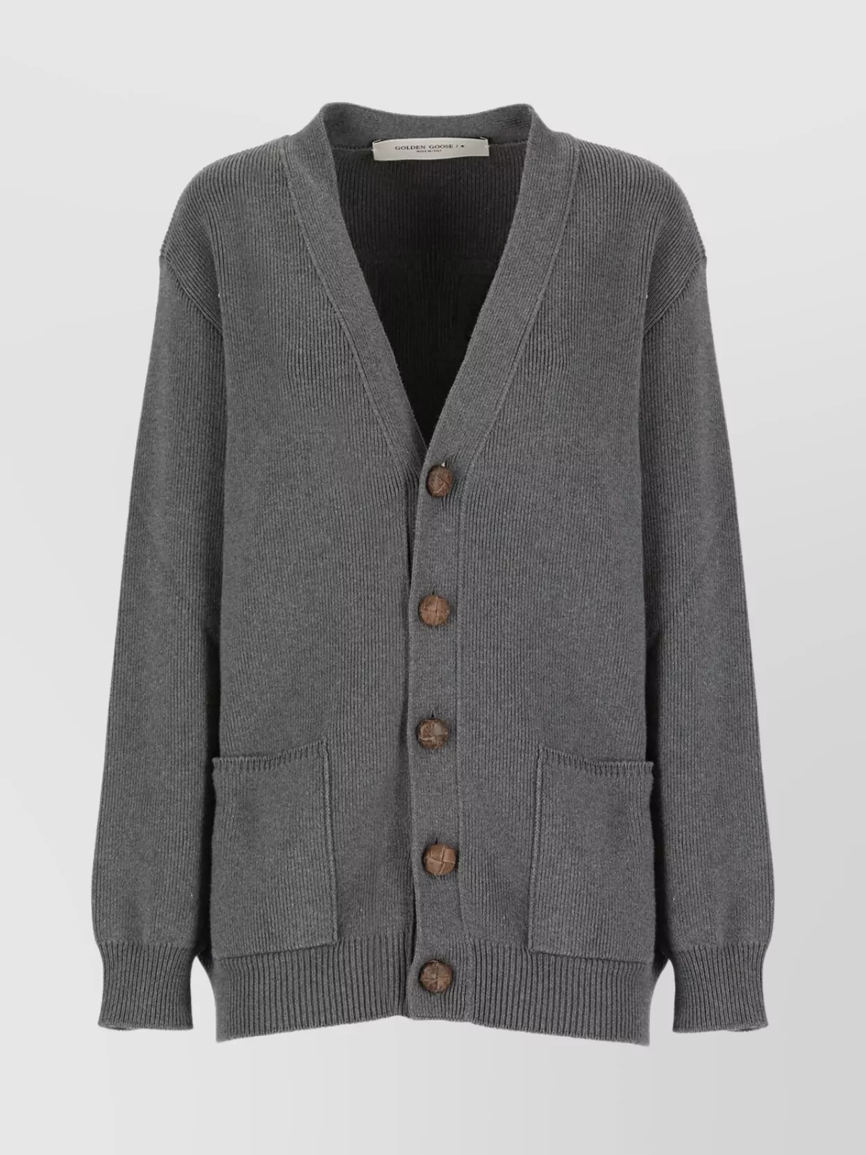 Golden Goose Women's Knit Cardigan Long Sleeves In Gray