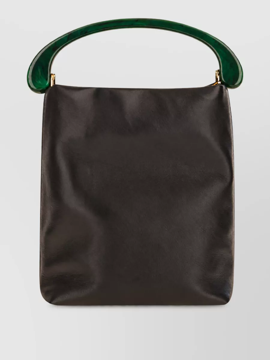 Dries Van Noten leather shoulder bag