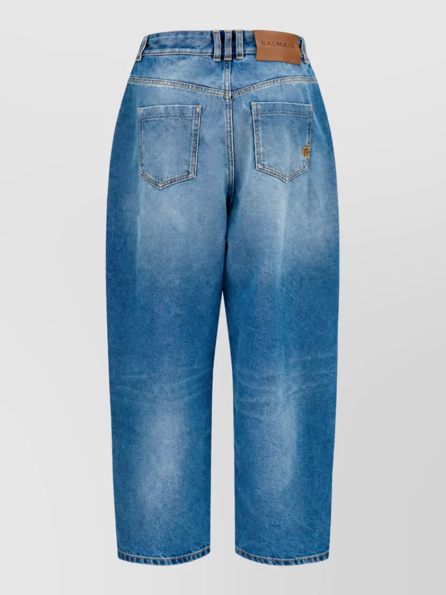 Balmain Denim Wide-Leg Jeans