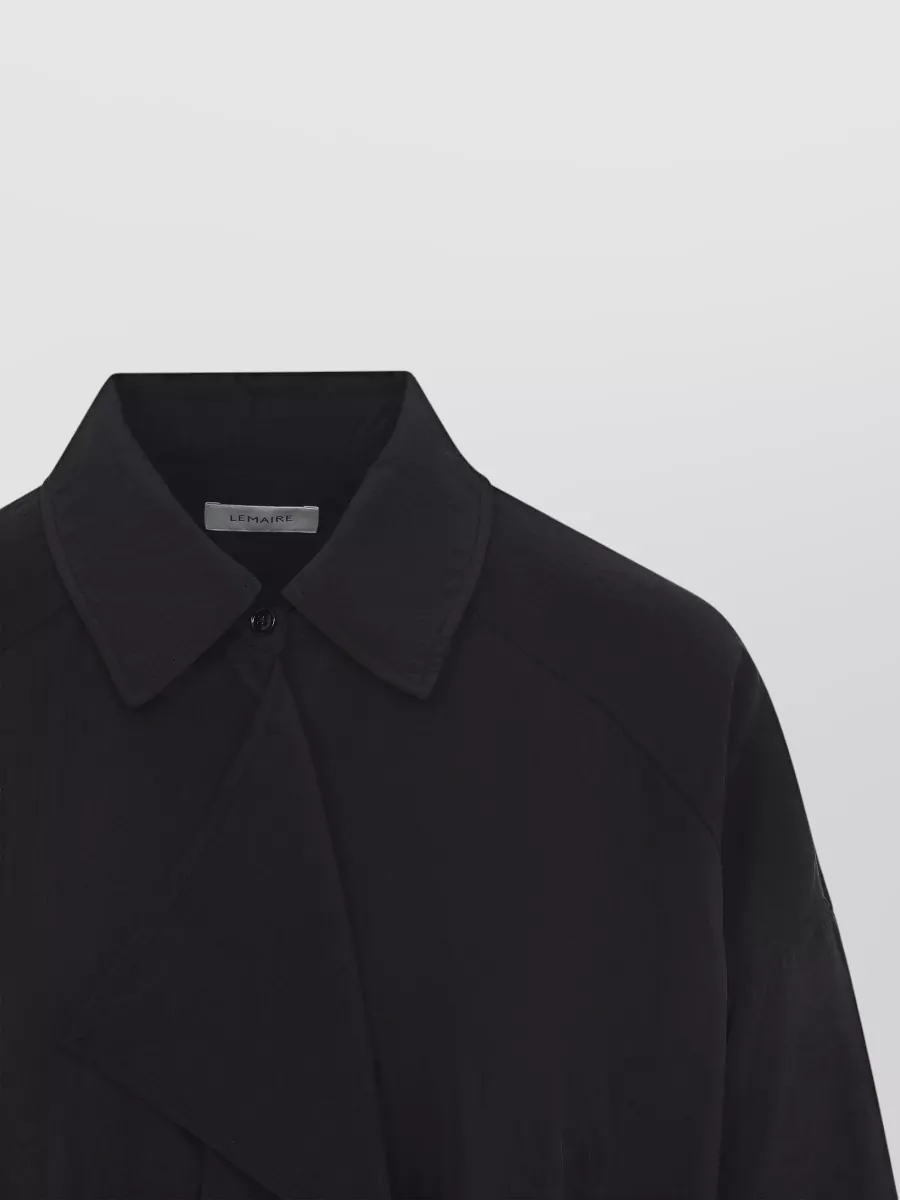 Lemaire Midi Shirt Dress Short Sleeves Tie Waist