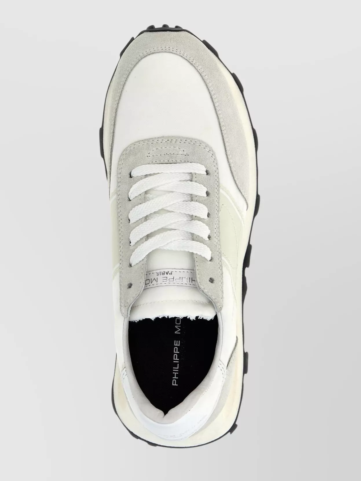 Philippe Model Low-top Rubber Sole Sneakers With Suede Overlays