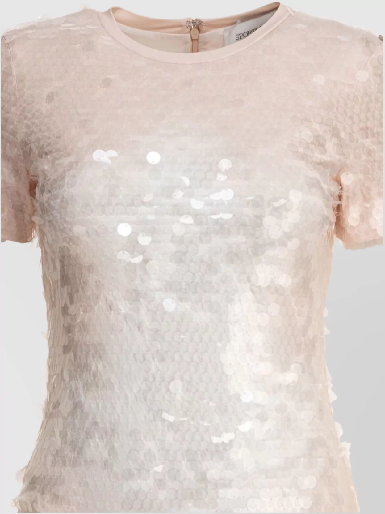 Sportmax Slit Back Midi Dress With Sequin Embellishment