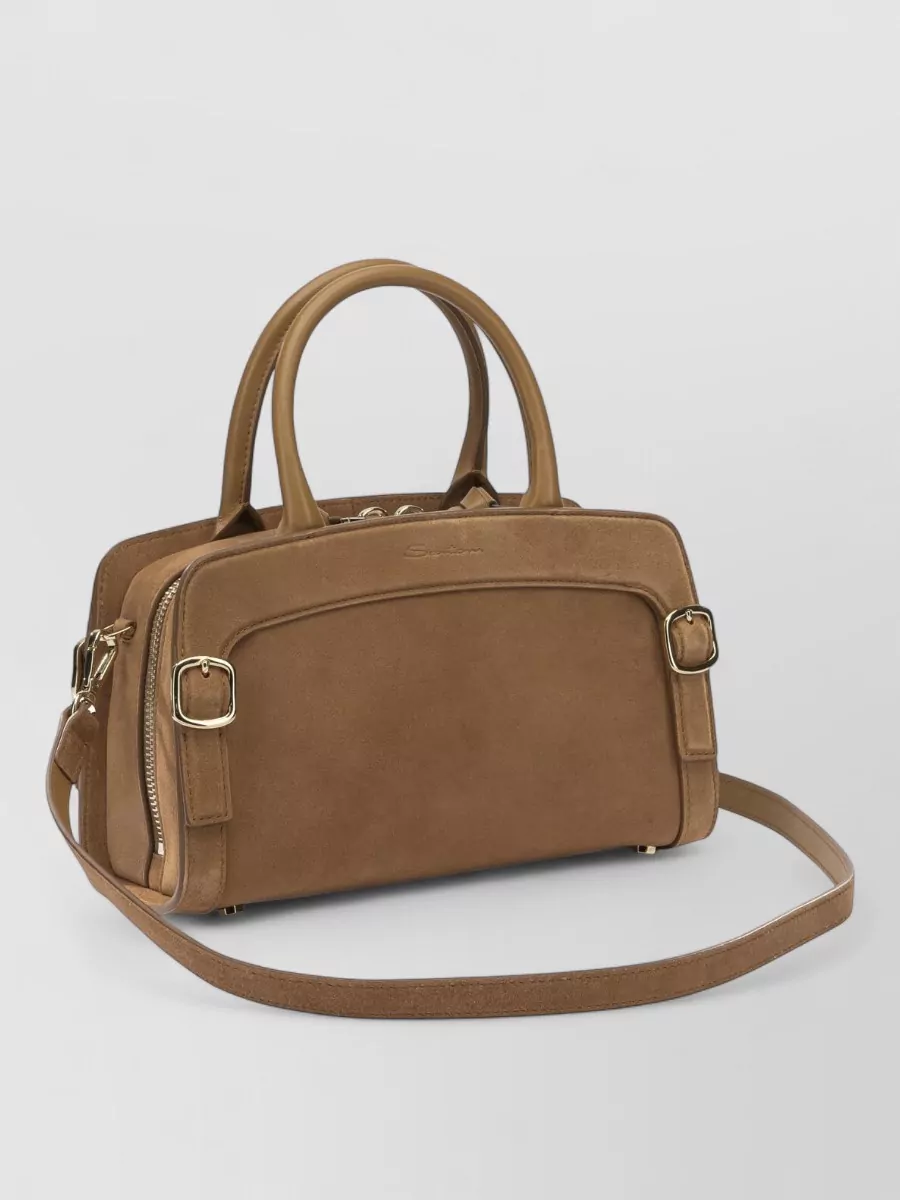 Santoni Leather Shoulder Bag