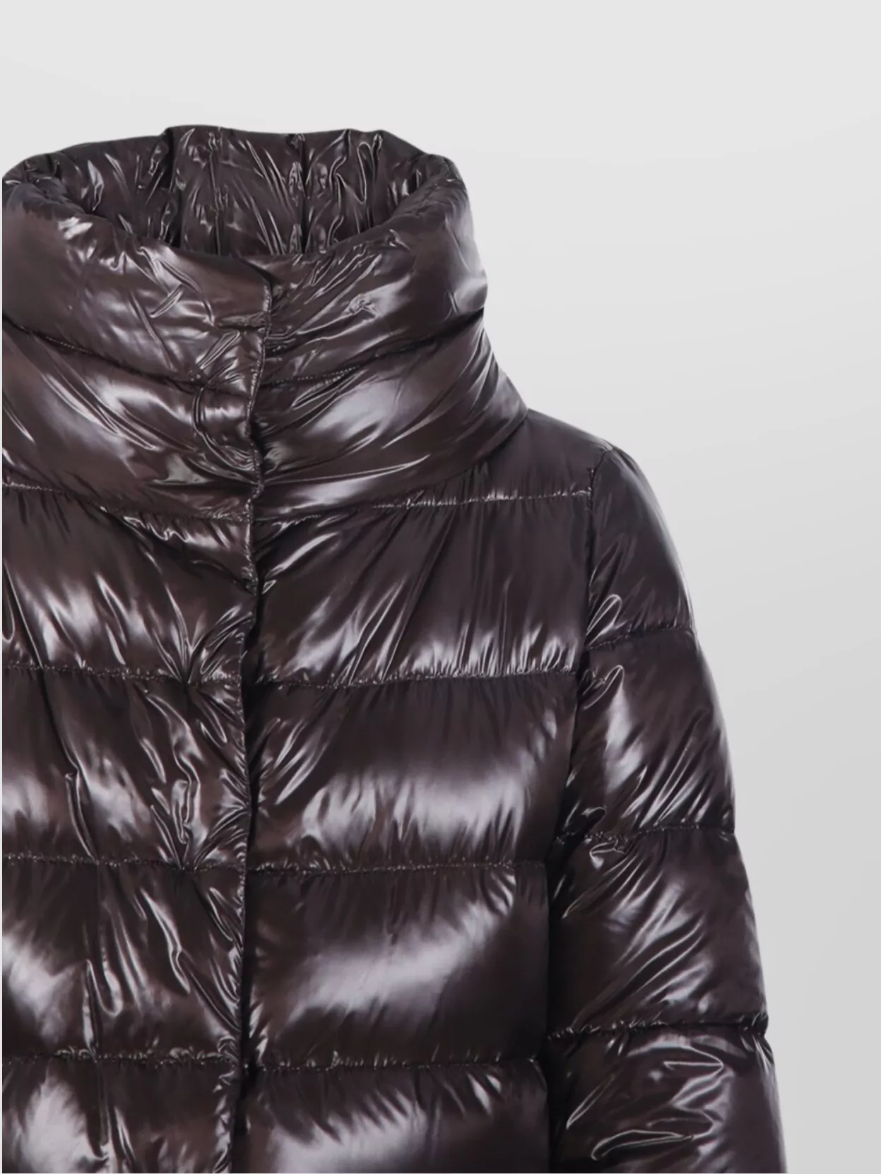 Herno Quilted High Collar Long Sleeve Jacket