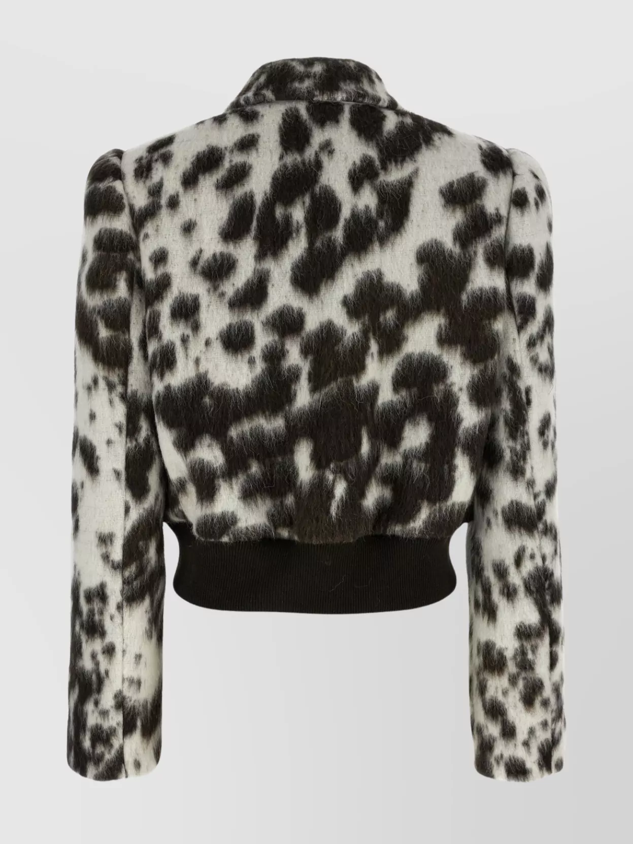 Dries Van Noten Animal Print Double Breasted Long Sleeve Coat In Multi