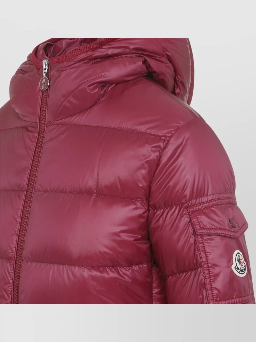 Moncler Glesse Hooded Quilted Jacket Side Pockets