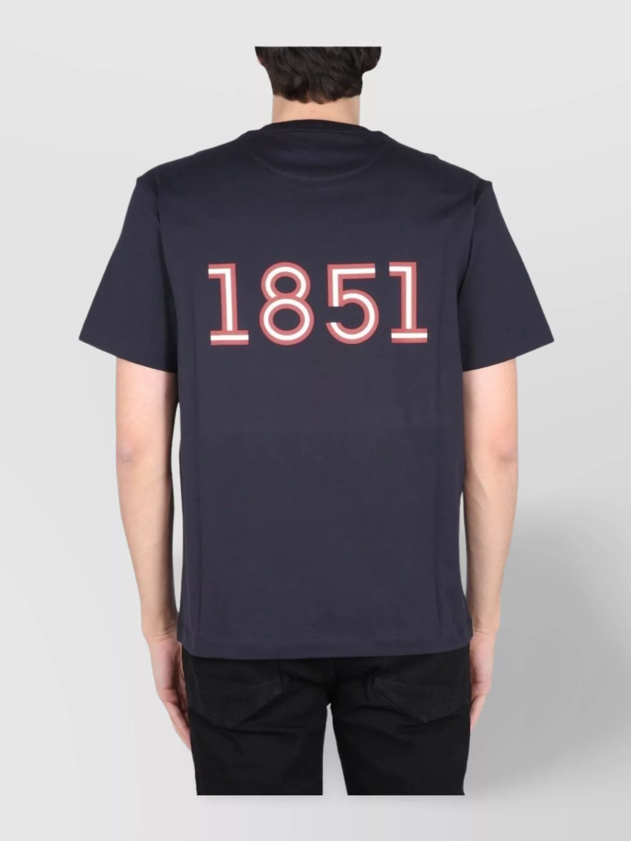 Bally Graphic Crew Neck T-Shirt With Back Print