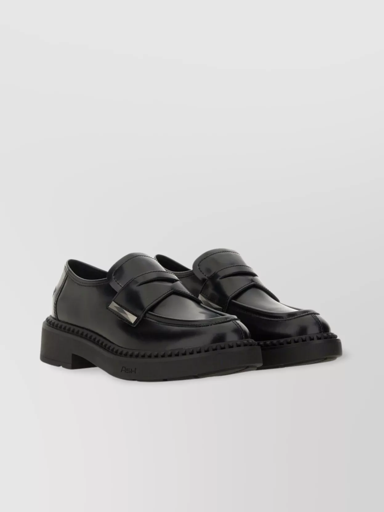 Ash Chunky Sole Loafer Glossy Finish