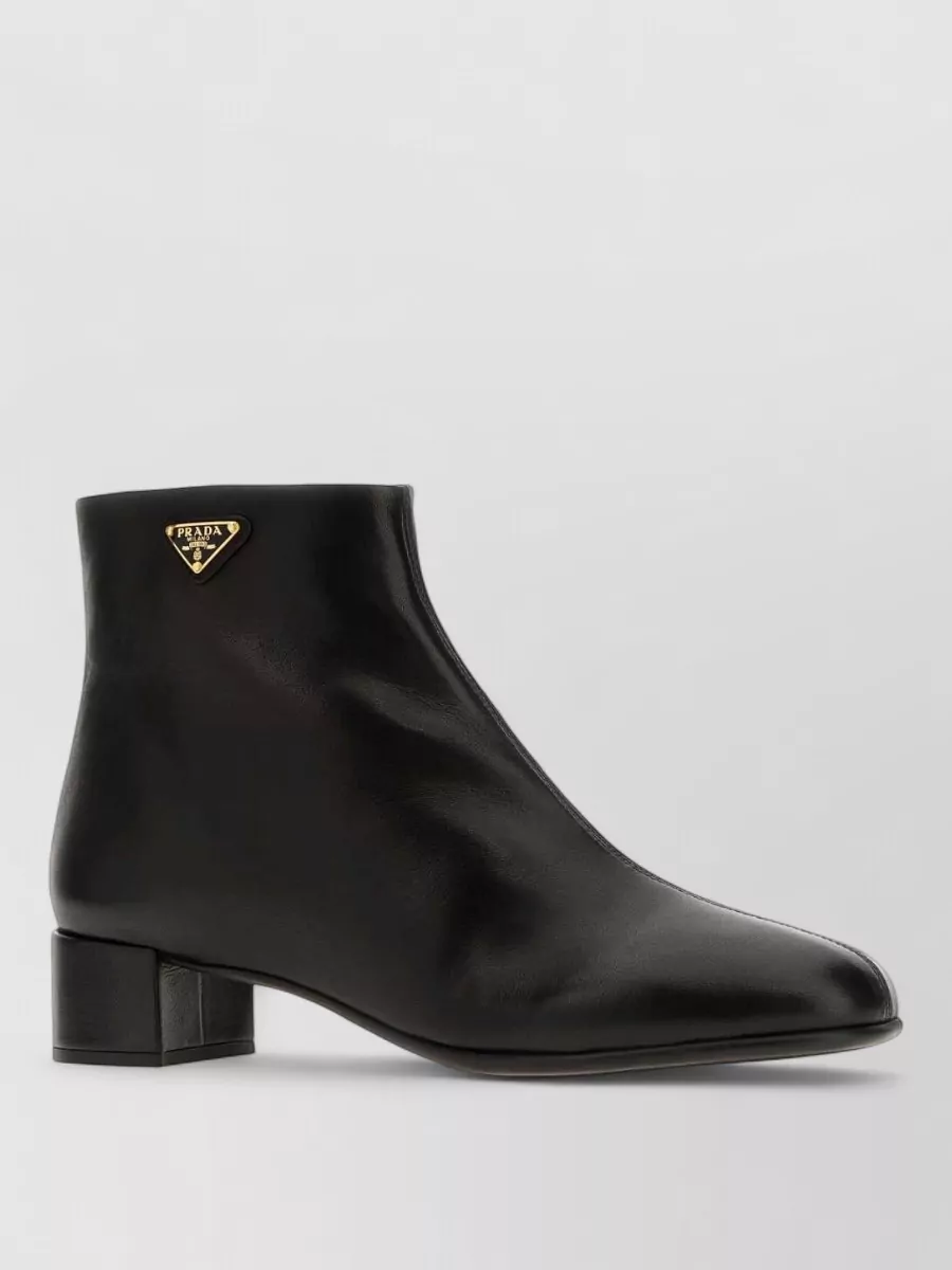 Prada leather ankle boots